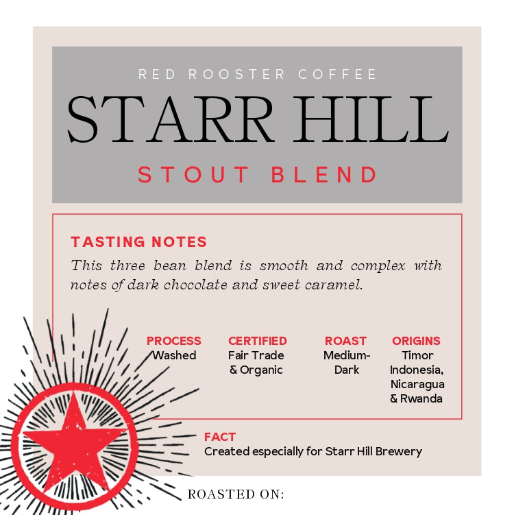 Organic Starr Hill Stout Blend - Fresh-Roasted Coffee for Daily Brewing