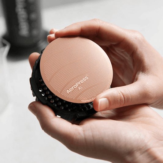 AeroPress Gold Tone Filter - XL - Practical Filter for AeroPress Brewing Routines