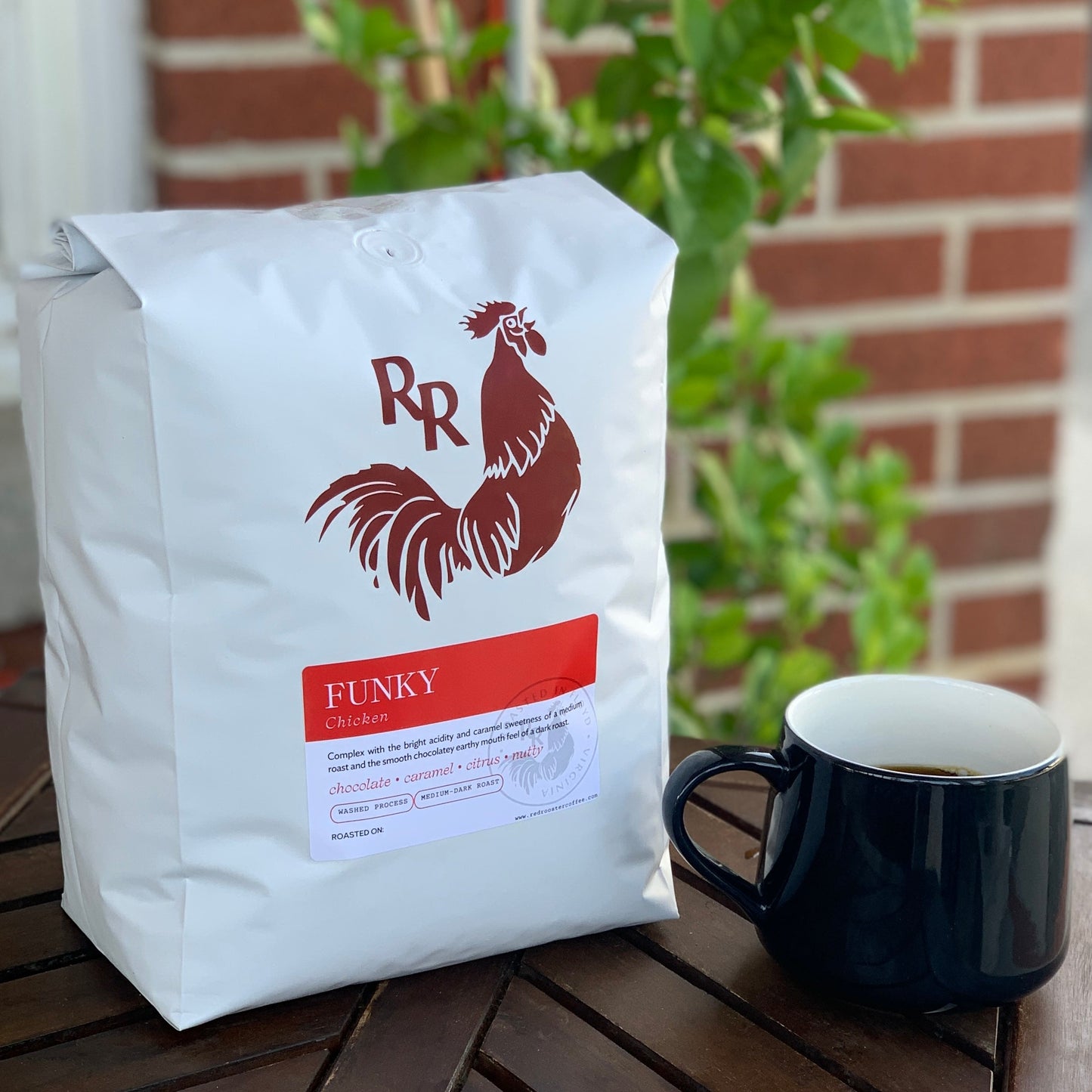 Organic Funky Chicken - Fresh-Roasted Coffee for Daily Brewing