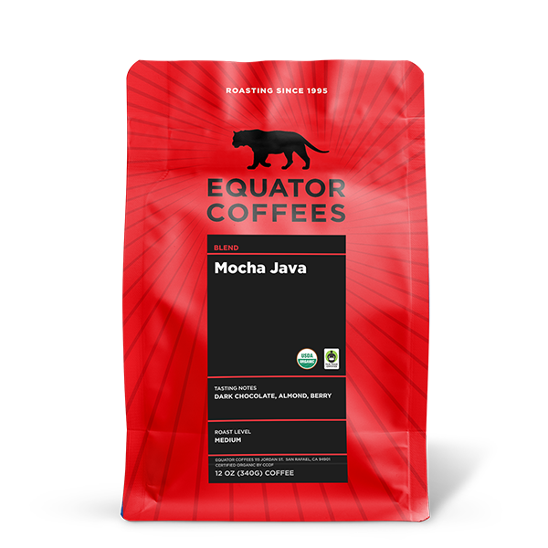 Mocha Java Fair Trade Organic 12 oz - Fresh-Roasted Coffee for Daily Brewing