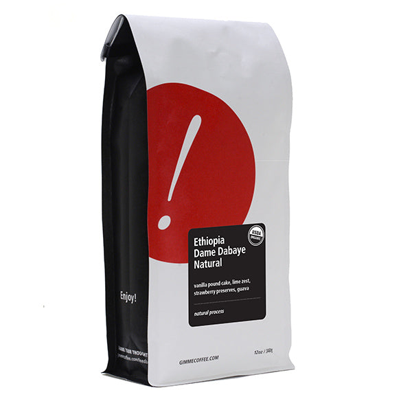 Ethiopia Dame Dabaye Natural (Organic) 12 oz - Fresh-Roasted Coffee for Daily Brewing