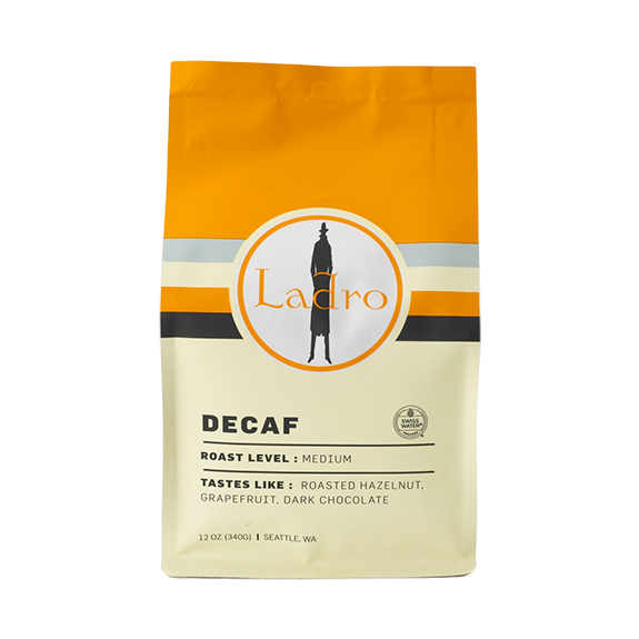 Ladro Decaf 12 oz - Fresh-Roasted Coffee for Daily Brewing
