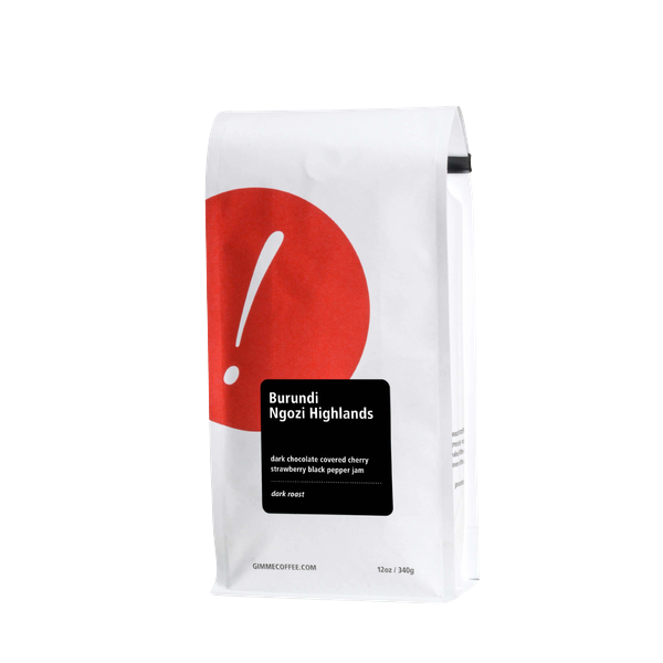 Burundi Ngozi Highlands Dark Roast 12 oz - Fresh-Roasted Coffee for Daily Brewing