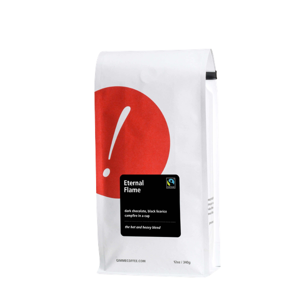 Eternal Flame Fairtrade Dark Roast 12 oz - Fresh-Roasted Coffee for Daily Brewing