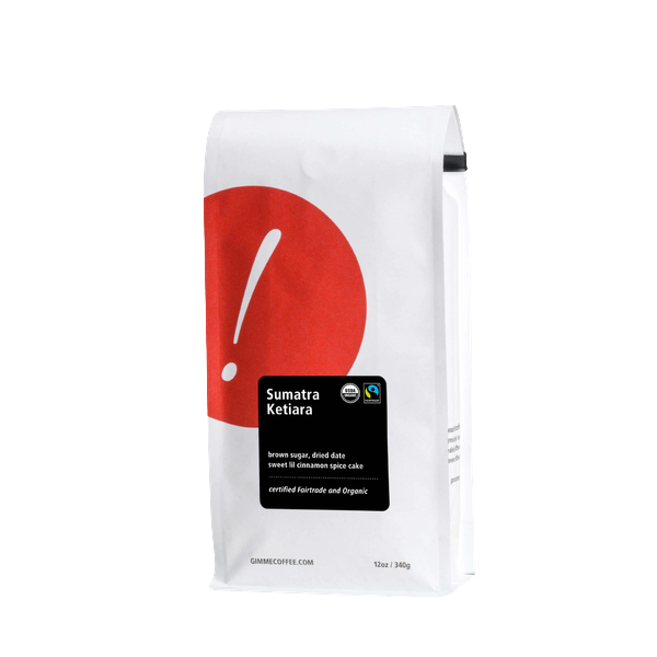 Sumatra Ketiara Fairtrade Organic 2 lb - Fresh-Roasted Coffee for Daily Brewing