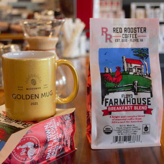 Organic Floyd Farmhouse Breakfast Blend - Fresh-Roasted Coffee for Daily Brewing