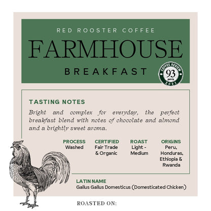 Organic Floyd Farmhouse Breakfast Blend - Fresh-Roasted Coffee for Daily Brewing
