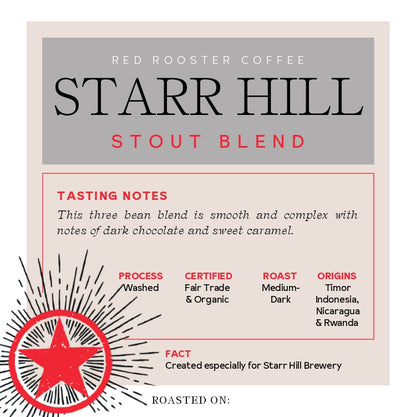 Organic Starr Hill Stout Blend - Fresh-Roasted Coffee for Daily Brewing