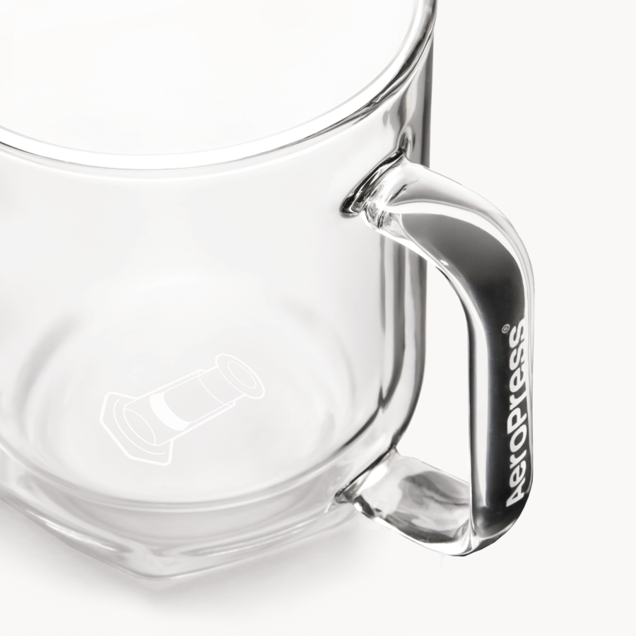 AeroPress Double Wall Glass Coffee Mug - 2 Pack - Brewing Vessel for Daily Coffee Preparation