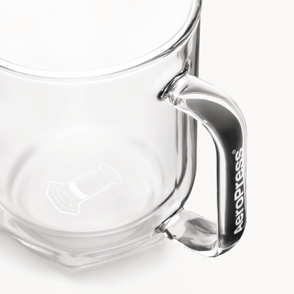 AeroPress Double Wall Glass Coffee Mug - 2 Pack - Brewing Vessel for Daily Coffee Preparation