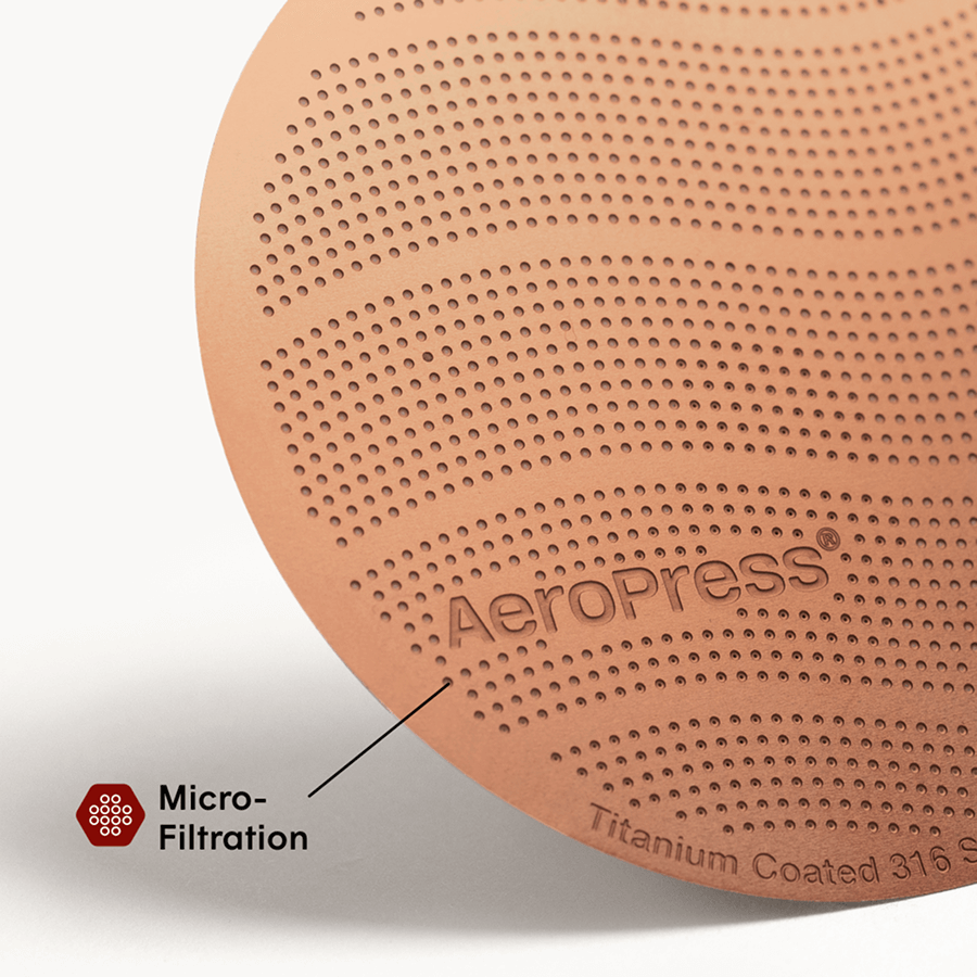 AeroPress Gold Tone Filter - Standard - Practical Filter for AeroPress Brewing Routines