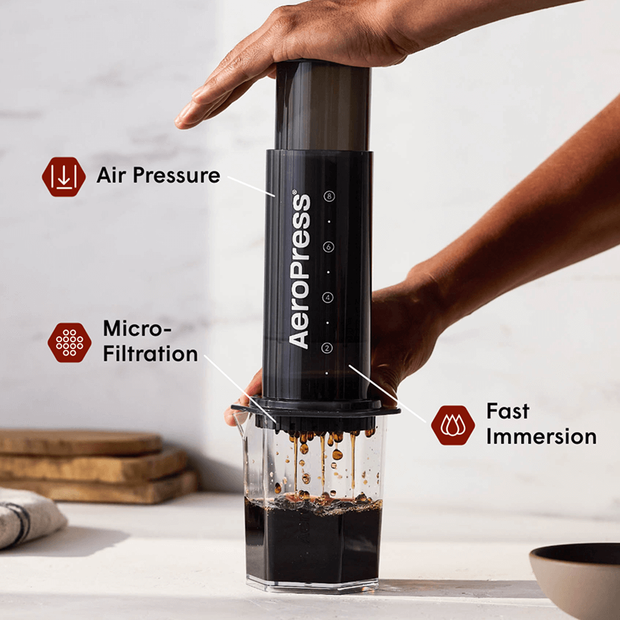 AeroPress Gold Tone Filter - XL - Practical Filter for AeroPress Brewing Routines