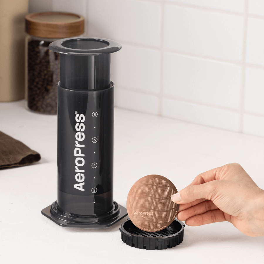 AeroPress Gold Tone Filter - XL - Practical Filter for AeroPress Brewing Routines