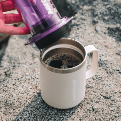 AeroPress Travel Coffee Mug - Stainless Steel - Brewing Vessel for Daily Coffee Preparation