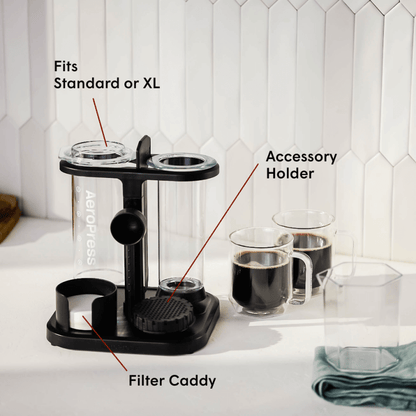 AeroPress Organizer Stand - Brewing Accessory Holder for Easy Reach