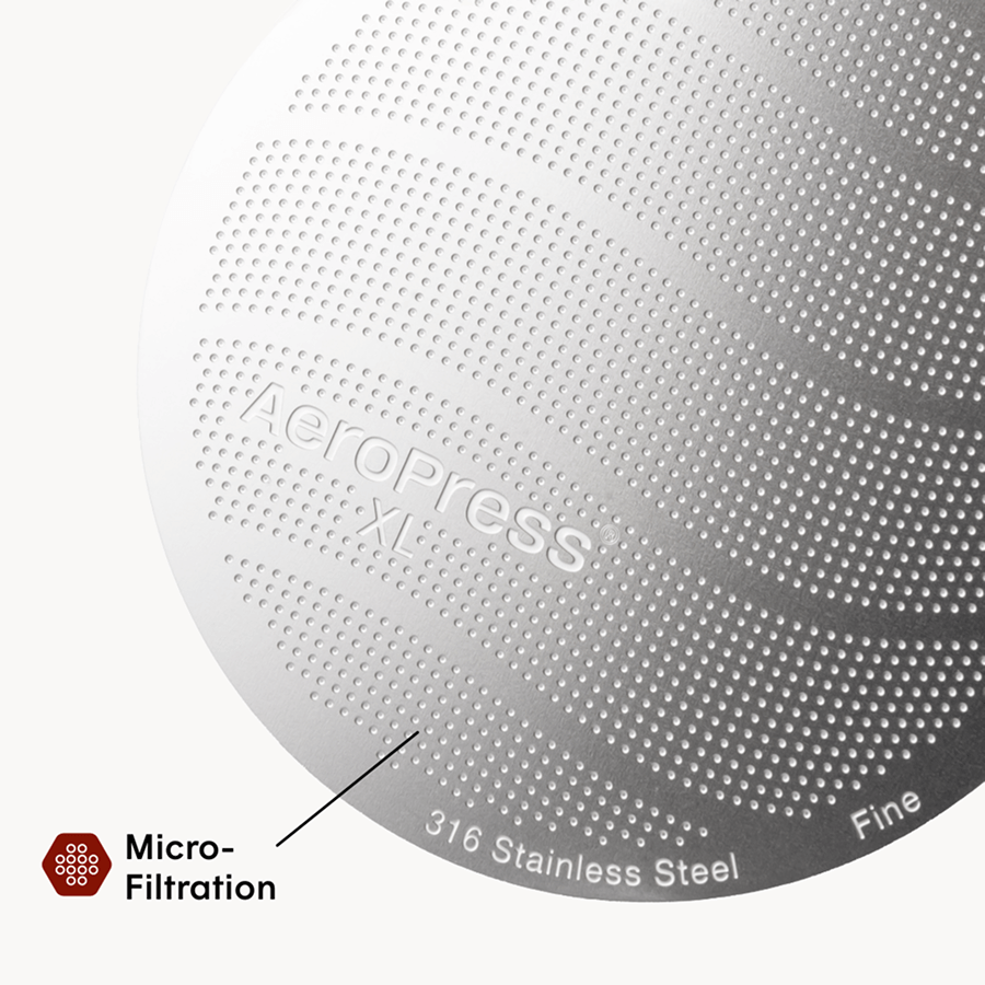 AeroPress Stainless Steel Filter - XL - Practical Filter for AeroPress Brewing Routines