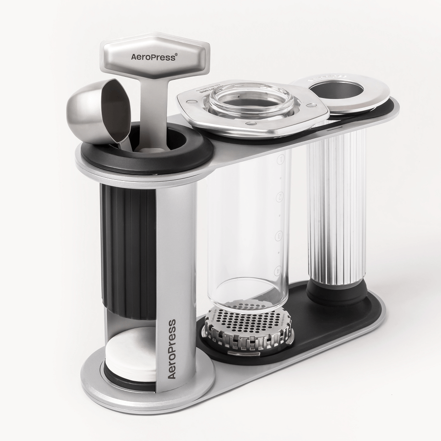 AeroPress Organizer Stand - Stainless Steel - Brewing Accessory Holder for Easy Reach