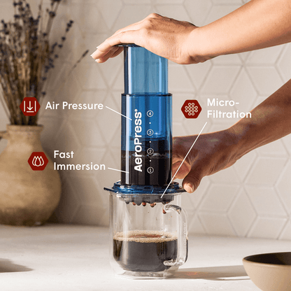 AeroPress Coffee Maker - Clear & Colors - Coffee Maker for Flexible Brew Styles