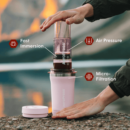 AeroPress Coffee Maker - Go Plus - Coffee Maker for Flexible Brew Styles