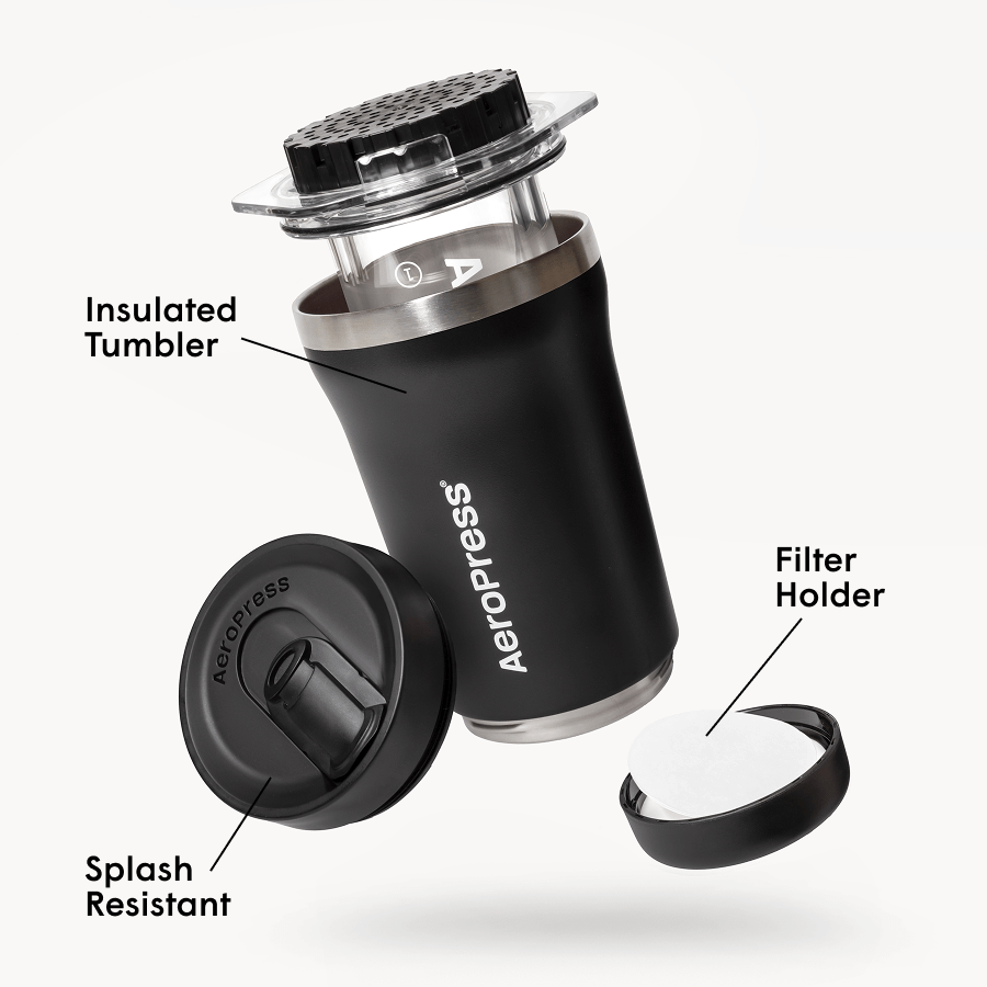 AeroPress Coffee Maker - Go Plus - Coffee Maker for Flexible Brew Styles