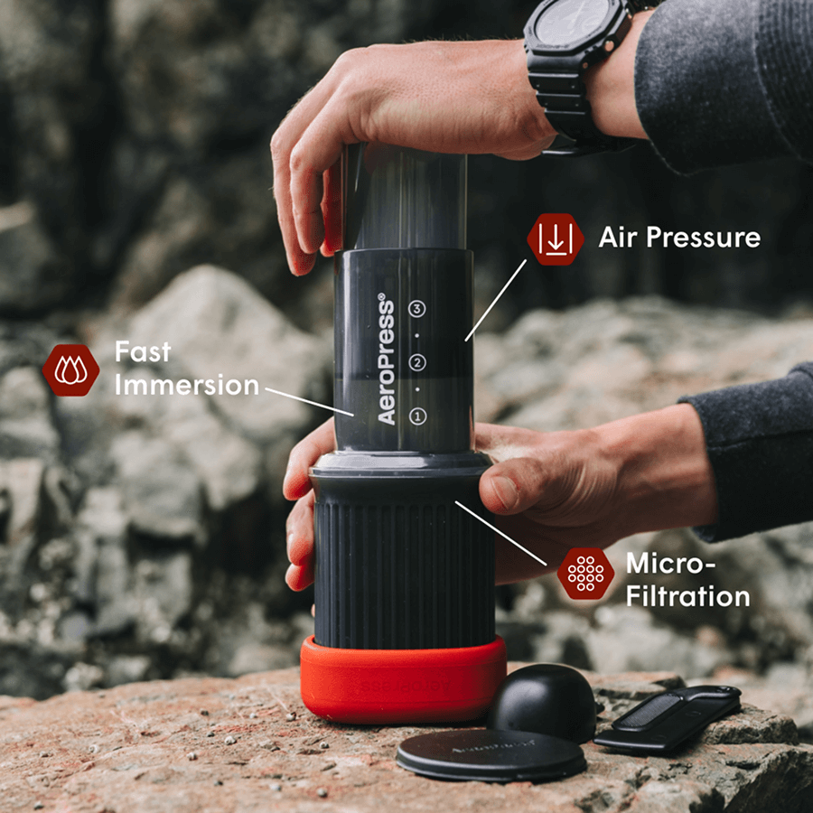 AeroPress Coffee Maker - Go - Coffee Maker for Flexible Brew Styles