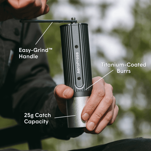 AeroPress Manual Coffee Grinder - Coffee Grinder for Travel and Home Use