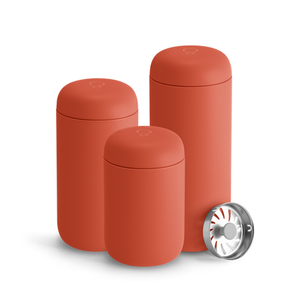 Fellow Carter Move Mug + Splash Guard - Brewing Vessel for Daily Coffee Preparation