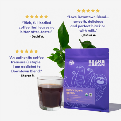Downtown Blend Organic & Fair Trade - Fresh-Roasted Coffee for Daily Brewing