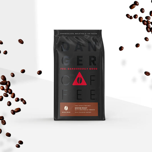 Medium Roast Whole Bean Remineralized Coffee - Fresh-Roasted Coffee for Daily Brewing