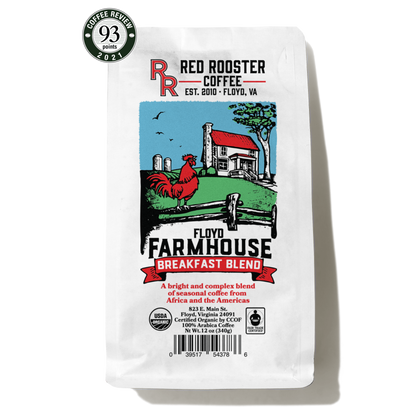 Organic Floyd Farmhouse Breakfast Blend - Fresh-Roasted Coffee for Daily Brewing