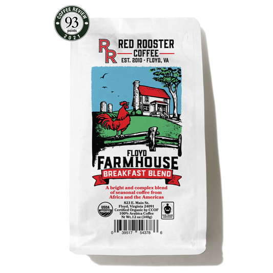 Organic Floyd Farmhouse Breakfast Blend - Fresh-Roasted Coffee for Daily Brewing