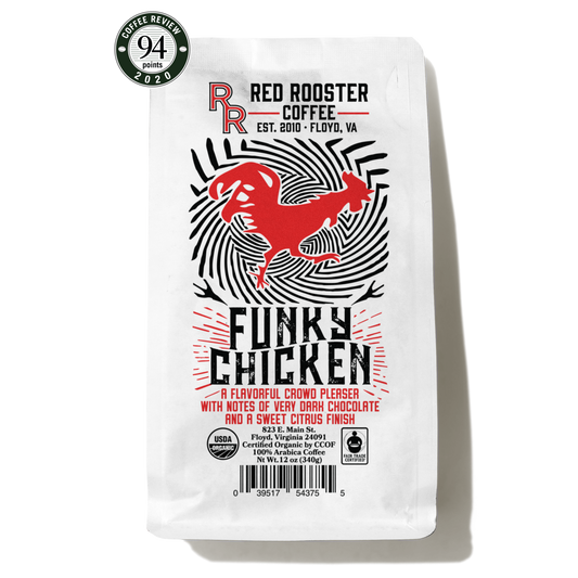 Organic Funky Chicken - Fresh-Roasted Coffee for Daily Brewing