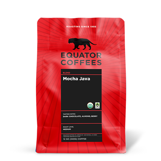 Mocha Java Fair Trade Organic 12 oz - Fresh-Roasted Coffee for Daily Brewing