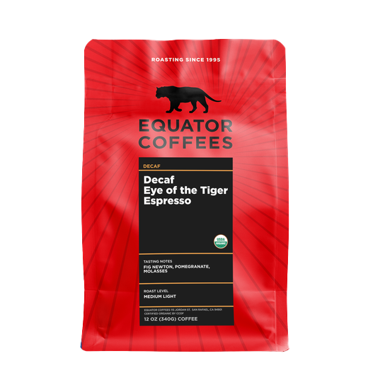 Decaf Eye Of The Tiger 12 oz - Fresh-Roasted Coffee for Daily Brewing