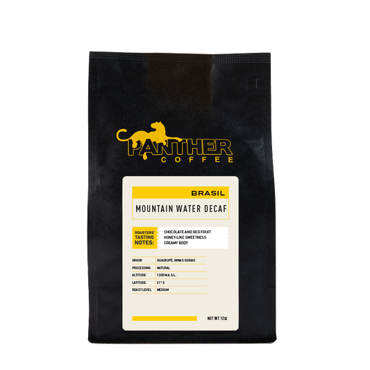 Decaf Mountain Water Brazil 12 oz - Fresh-Roasted Coffee for Daily Brewing