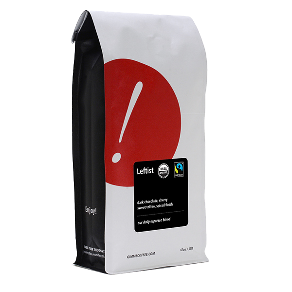 Leftist (Fairtrade Organic) 12 oz - Fresh-Roasted Coffee for Daily Brewing