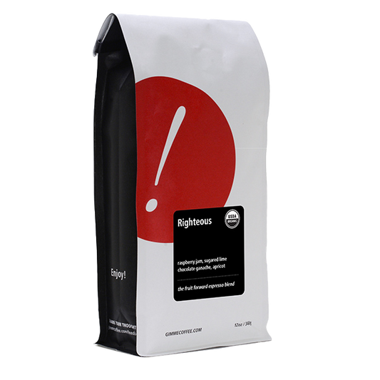 Righteous (Organic) 12 oz - Fresh-Roasted Coffee for Daily Brewing