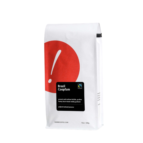 Brazil Coopfam Certified Fairtrade 12 oz - Fresh-Roasted Coffee for Daily Brewing