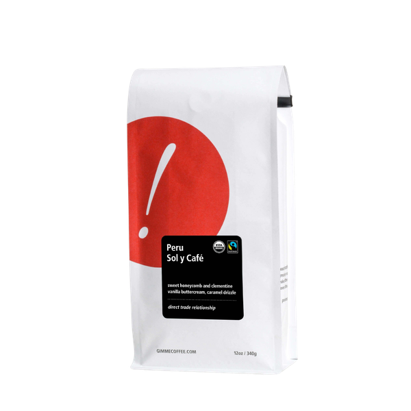 Peru Sol Y Cafe Fairtrade Organic 12 oz - Fresh-Roasted Coffee for Daily Brewing