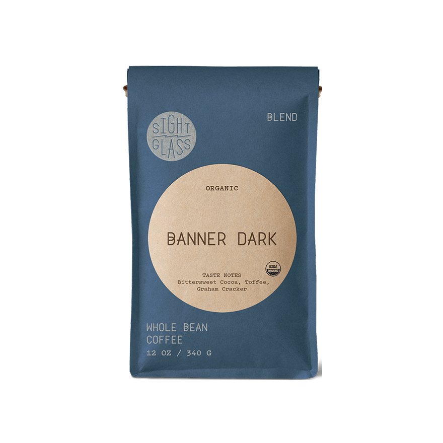 Organic Banner Dark 12 oz - Fresh-Roasted Coffee for Daily Brewing