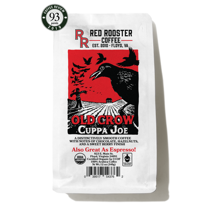 Organic Old Crow Cuppa Joe - Fresh-Roasted Coffee for Daily Brewing