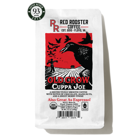 Organic Old Crow Cuppa Joe - Fresh-Roasted Coffee for Daily Brewing
