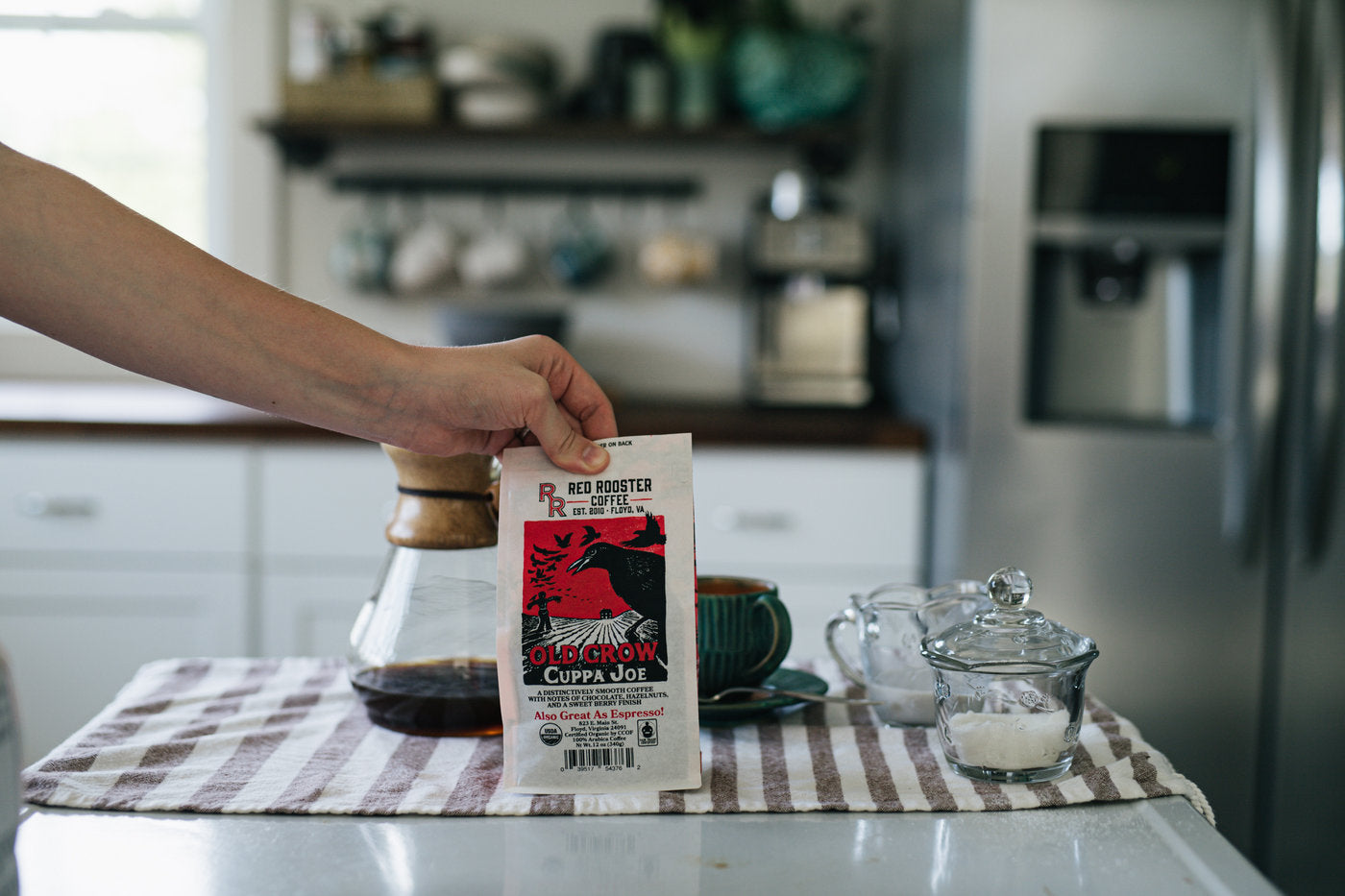 Organic Old Crow Cuppa Joe - Fresh-Roasted Coffee for Daily Brewing