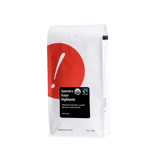 Sumatra Gayo Highlands Dark Roast FT Organic 12 oz - Fresh-Roasted Coffee for Daily Brewing