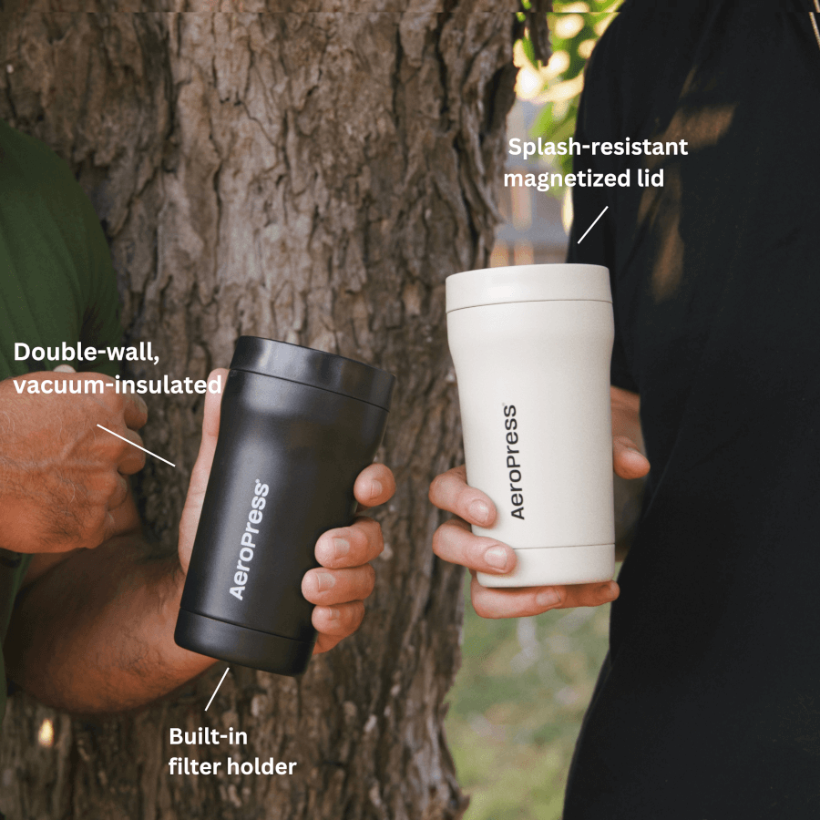 AeroPress Travel Coffee Tumbler - Stainless Steel - Brewing Vessel for Daily Coffee Preparation